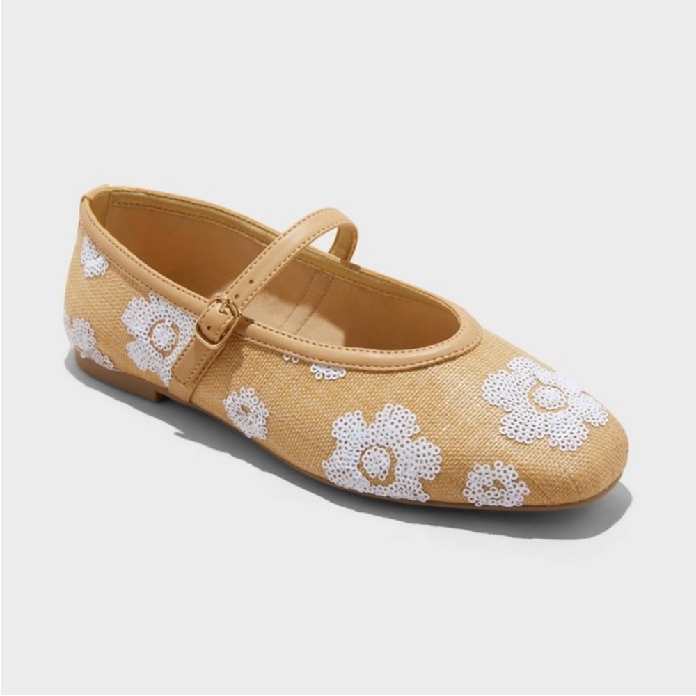 Target Floral Mary Jane Ballet Flats